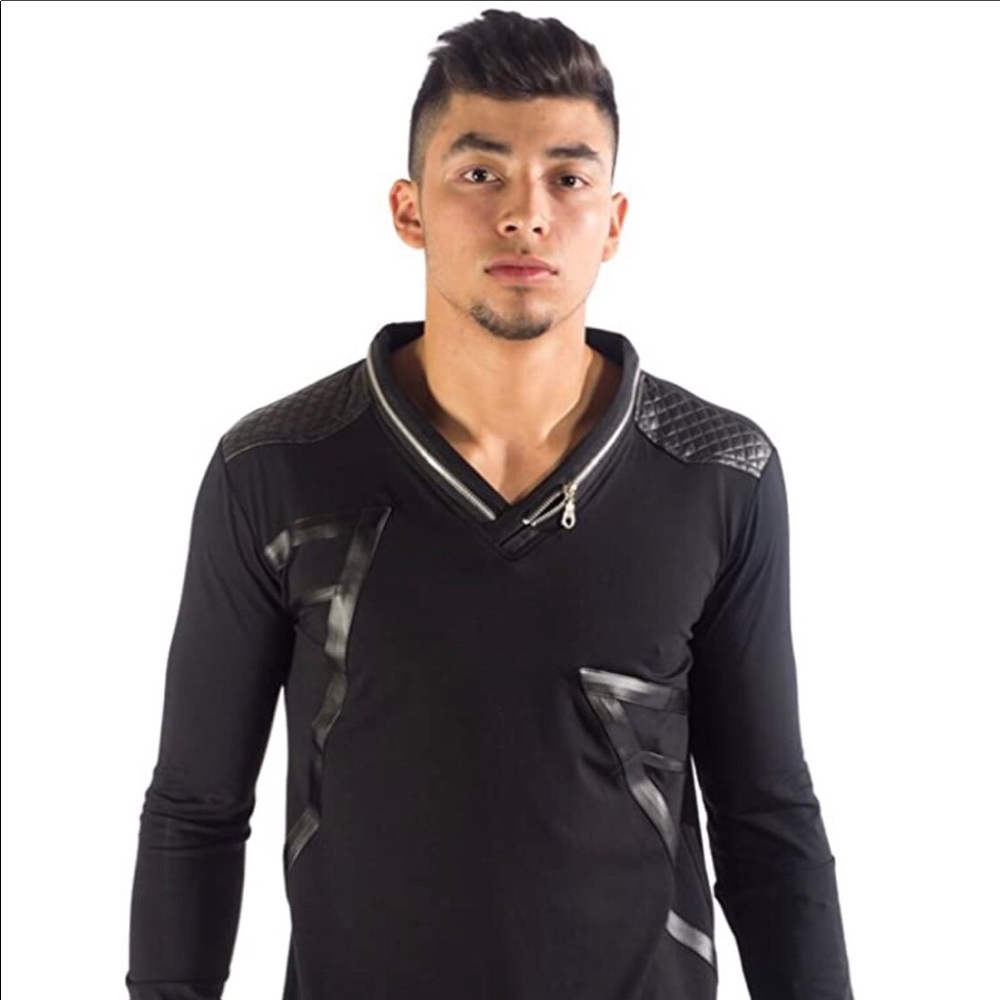 Vento Desinger Zipper long sleeve shirt new
